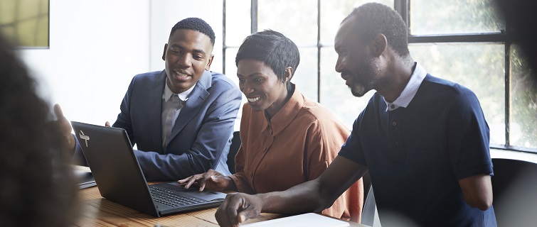 Group of people around conference table