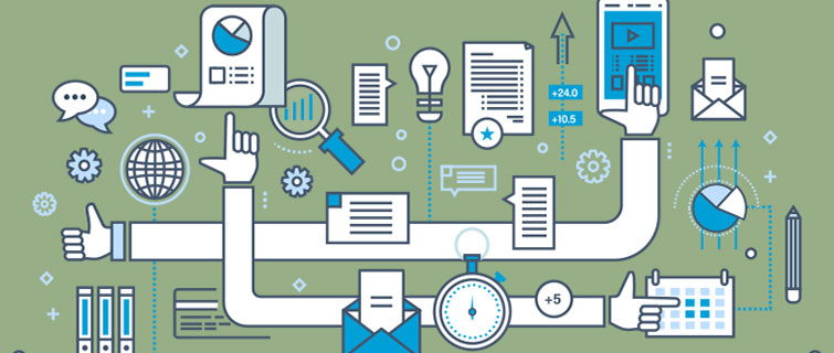 Data visualization of how products are managed