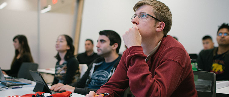 Students in a classroom