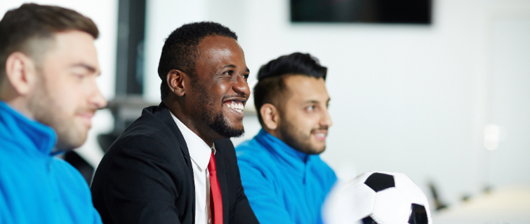 Sportsmen at conference