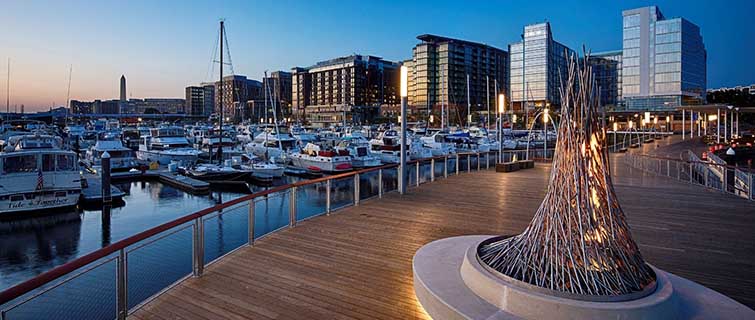 A view of the Wharf in SouthWest Washington D.C.