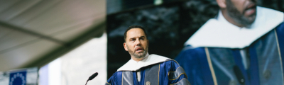 Pemberton Urges Graduates to Celebrate—Then Light a Path for Others