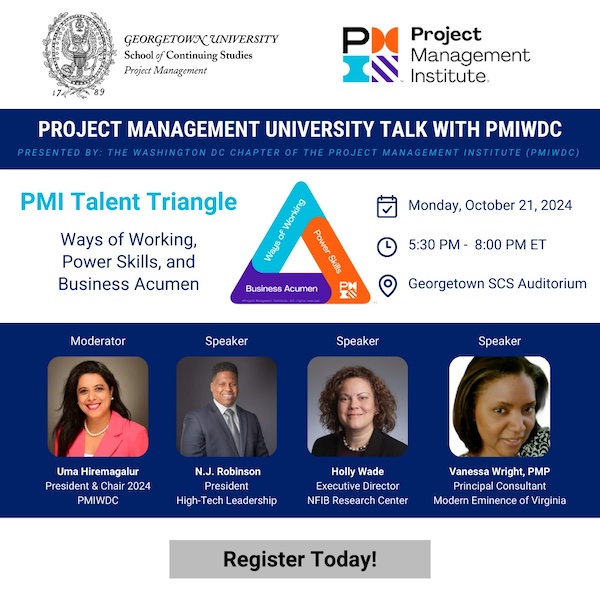 Project Management University Talk with PMIWDC