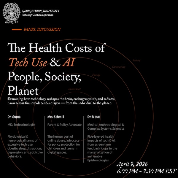 The Health Costs of Tech Use and AI: People, Society, Planet