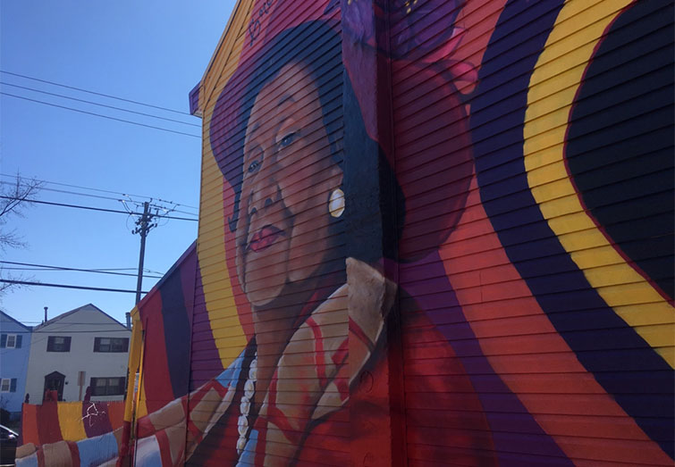 Mural of Dorothy I. Height in Congress Heights, Washington, D.C.
