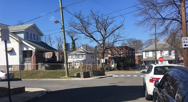 Congress Heights neighborhood streets.