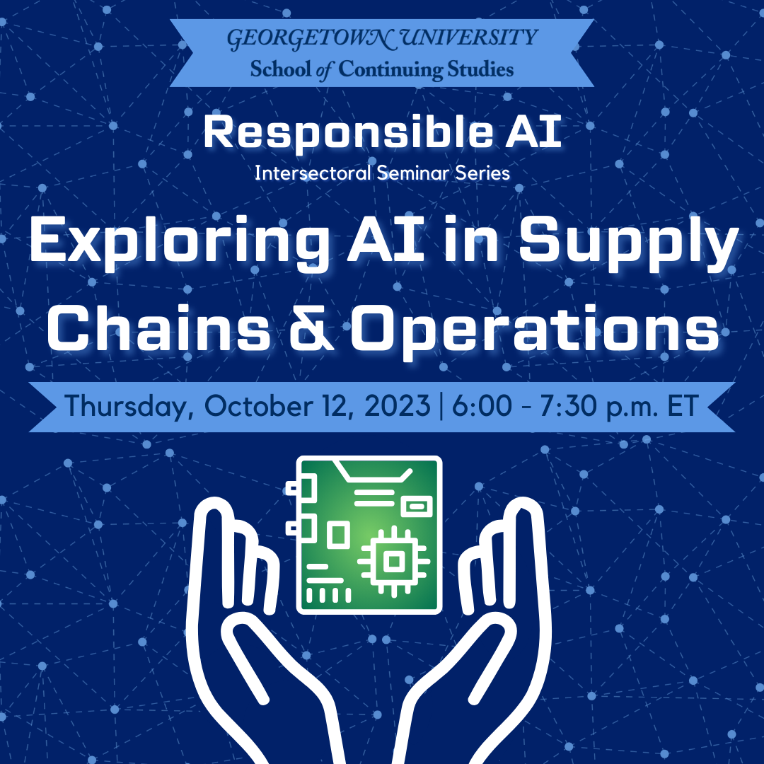 Responsible AI Intersectoral Seminar Series Supply Chain Management